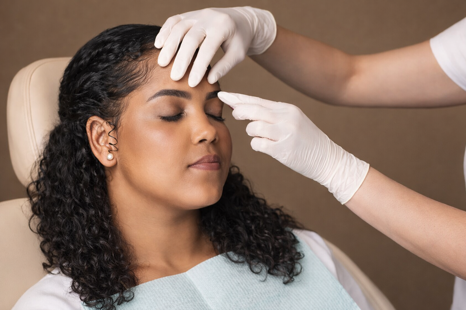 Therapeutic Botox patient